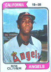 1974 Topps Baseball Cards      243     Bob Oliver